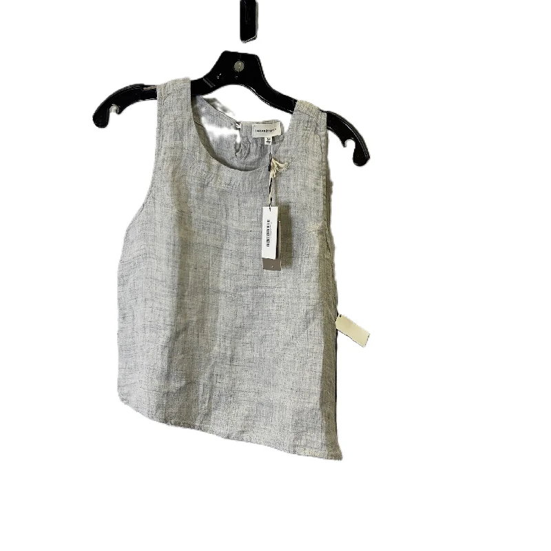 Top Sleeveless By Thread And Supply In Grey, Size: SPetite