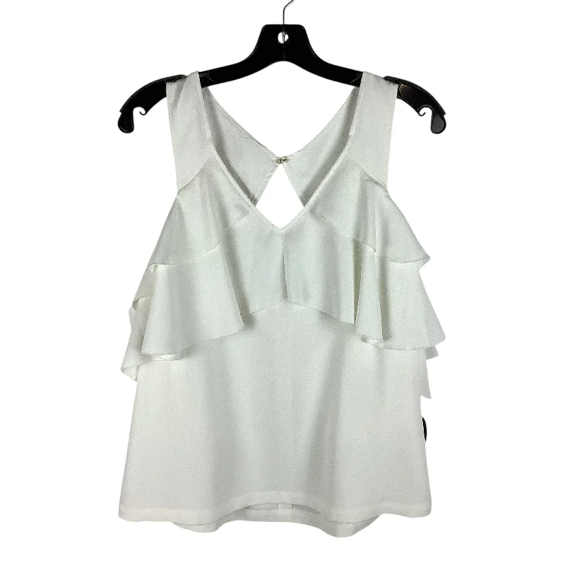 Top Sleeveless By Trina By Trina Turk In White, Size: M