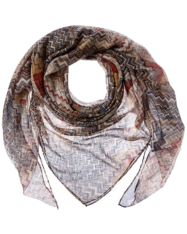 Missoni Logo Silk-Blend Scarf