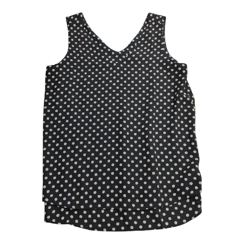 Top Sleeveless By Ann Taylor In Polkadot, Size: Xs