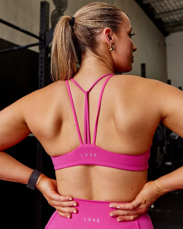 Agile Sports Bra - Fuchsia Pink