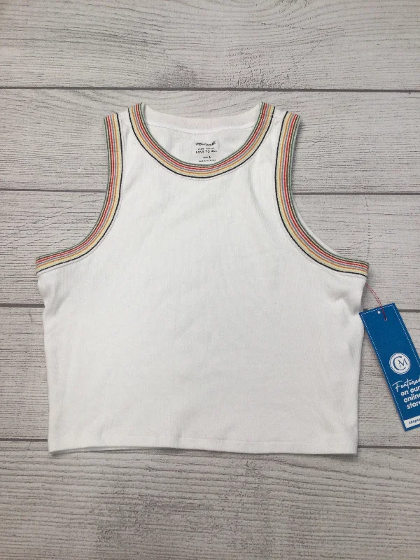 Top Sleeveless Basic By Madewell In White, Size: L