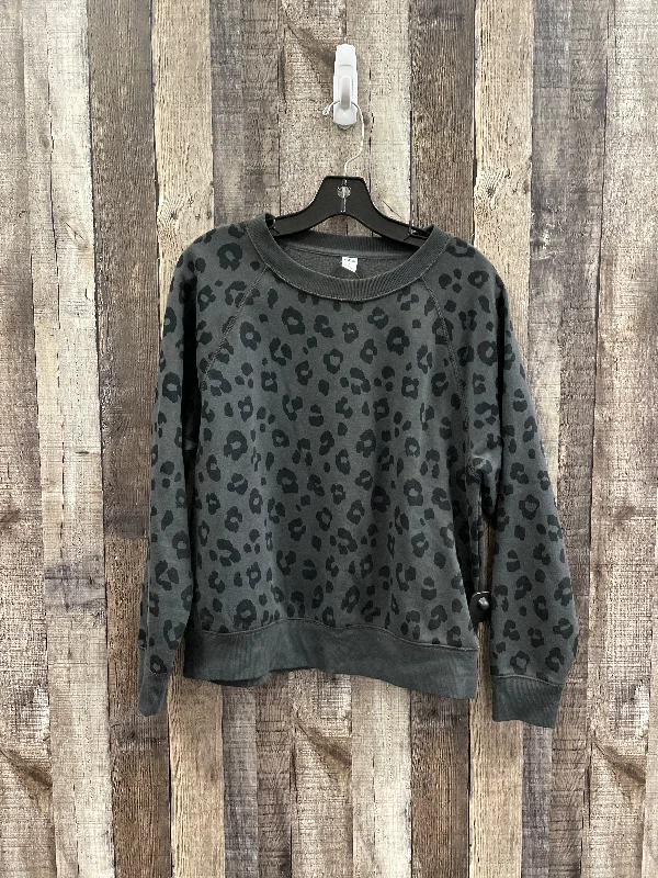 Sweatshirt Crewneck By Old Navy In Animal Print, Size: M