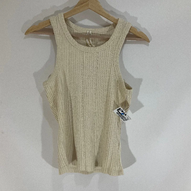 Top Sleeveless By Anthropologie In Tan, Size: Xs