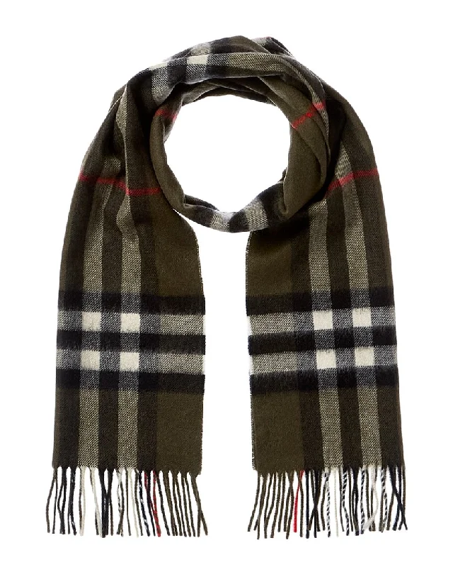 Burberry Wide Check Cashmere Scarf