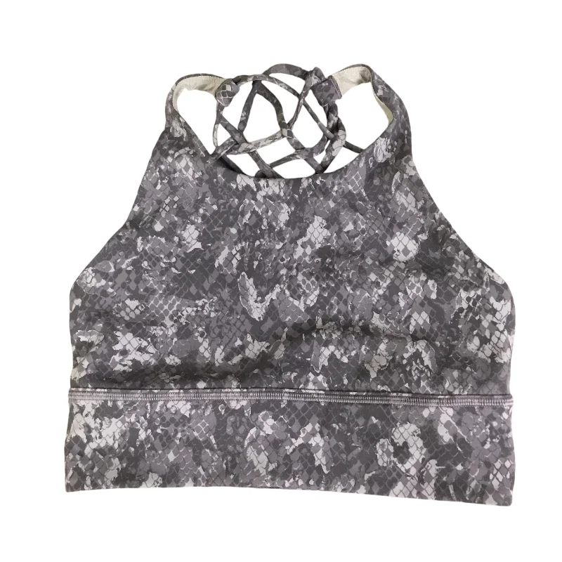 Athletic Bra By Lululemon In Grey, Size: 6