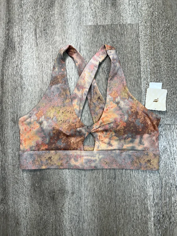 Athletic Bra By Fabletics In Tie Dye Print, Size: L