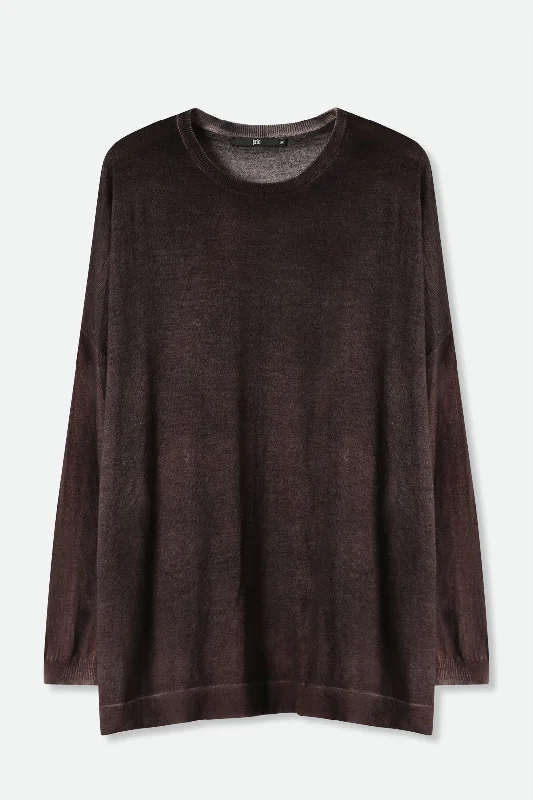 CARENA RELAXED SWEATER IN HAND-DYED CASHMERE