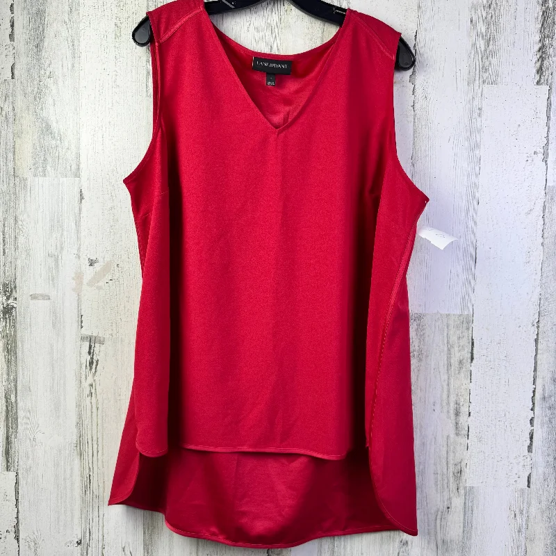 Tunic Sleeveless By Lane Bryant In Red, Size: 1x