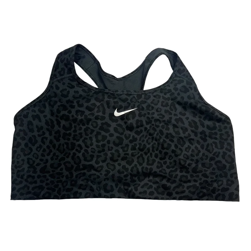 Athletic Bra By Nike In Grey, Size: 3x