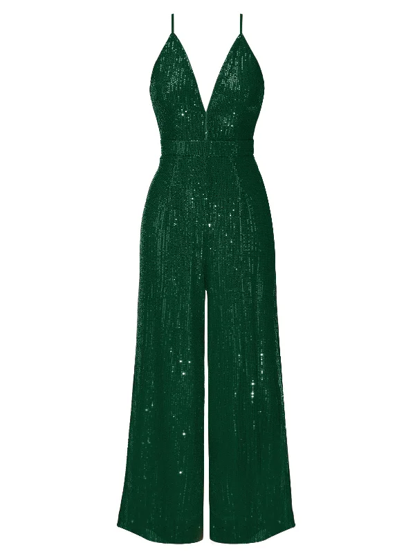 1930s Solid Shiny Slip Vintage Jumpsuit