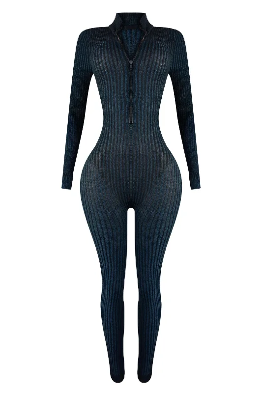 Seller's Jay Zip Up Two Tone Jumpsuit