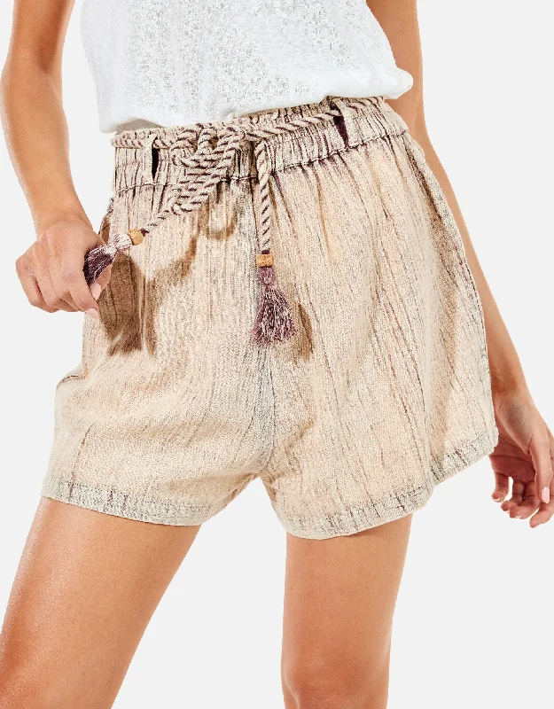 Beige Cotton Short - Patricio