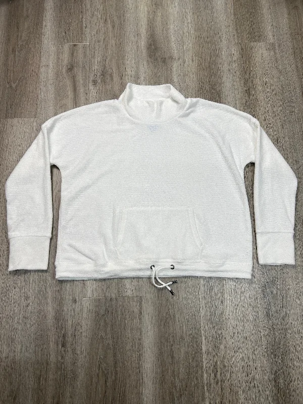 Athletic Sweatshirt Crewneck By Zyia In White, Size: Xxl