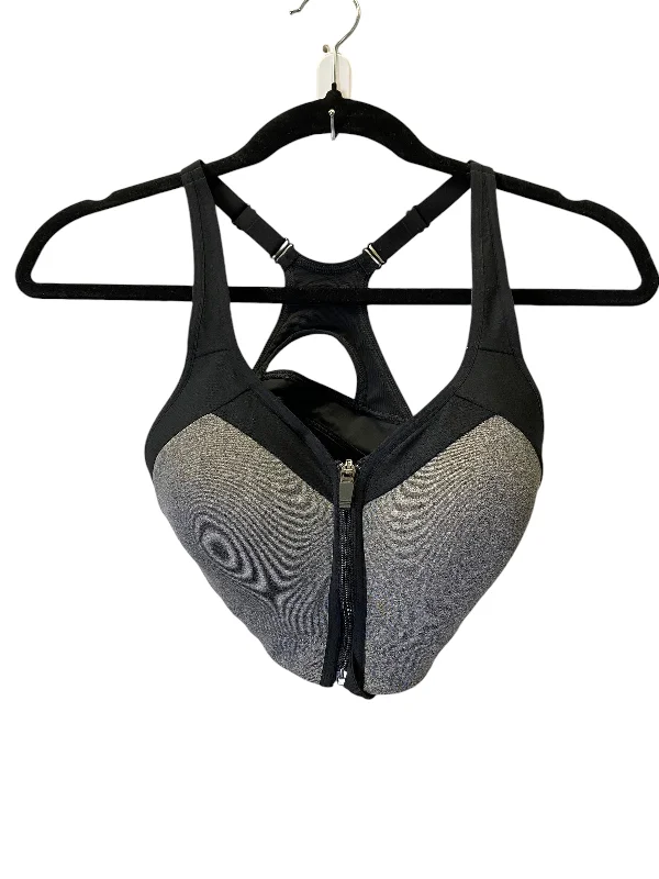 Athletic Bra By Champion In Black & Grey, Size: M