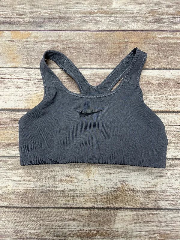 Athletic Bra By Nike In Grey, Size: L