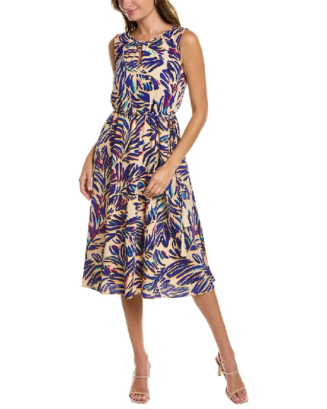 Tahari ASL Printed Midi Dress