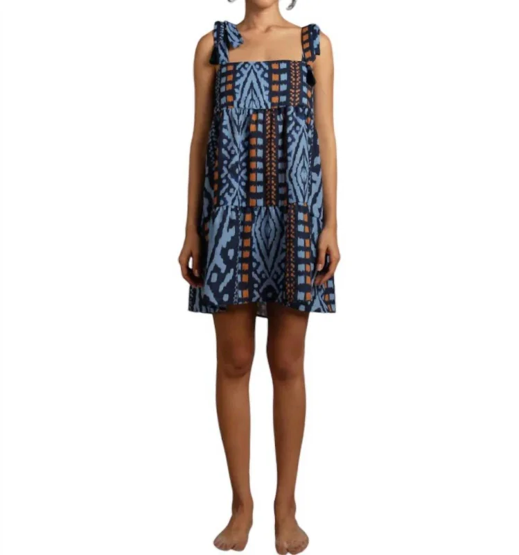 Amaia Tola Mini Dress In Blue