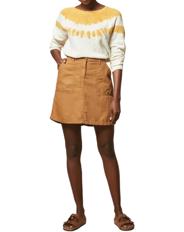 Jine Skirt In Peanut