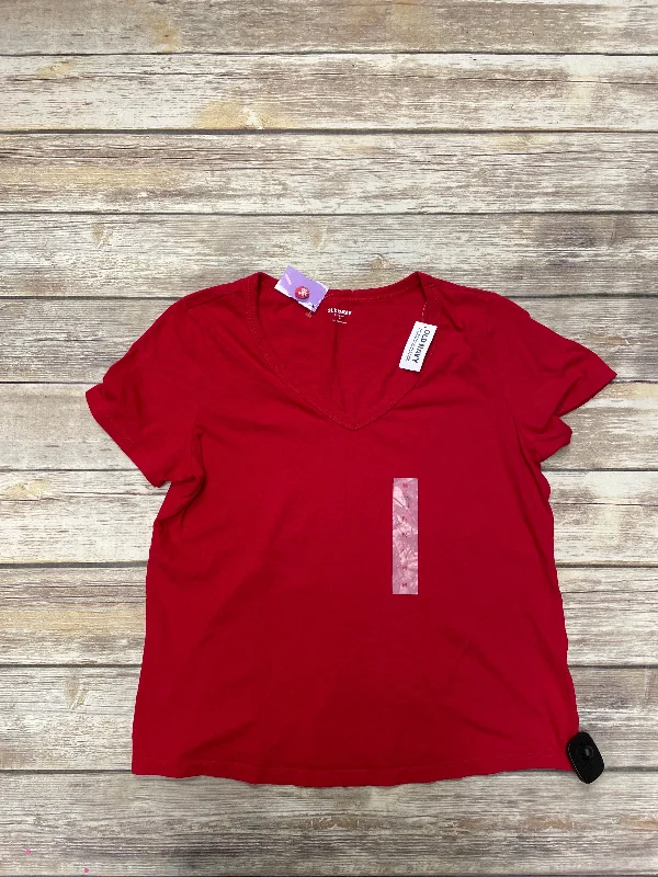 Red Top Short Sleeve Old Navy, Size M