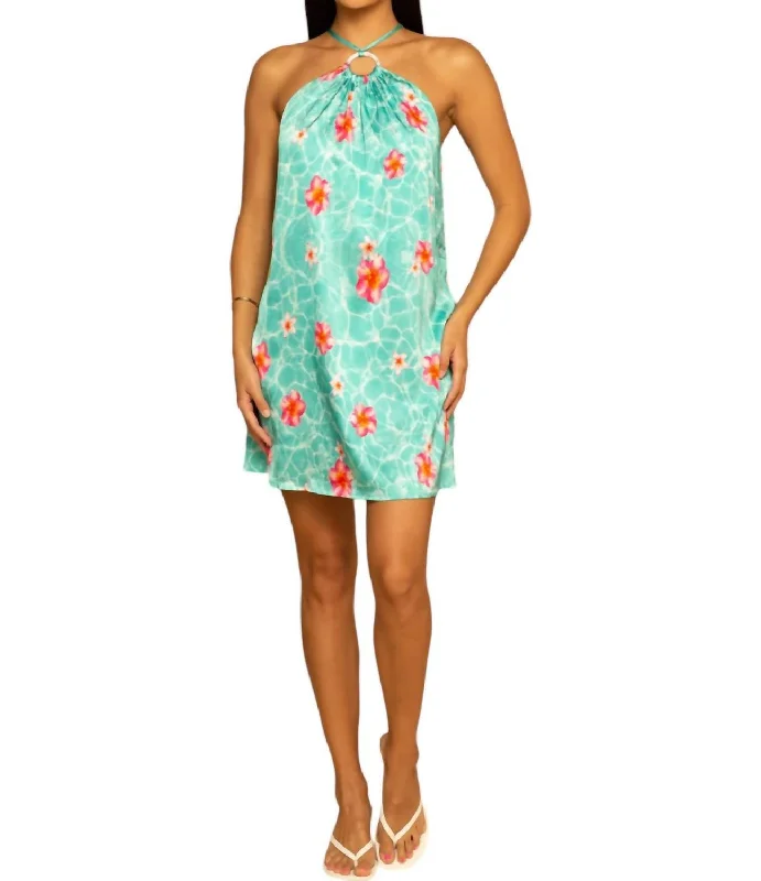 Ring Mini Dress In Floating Florals