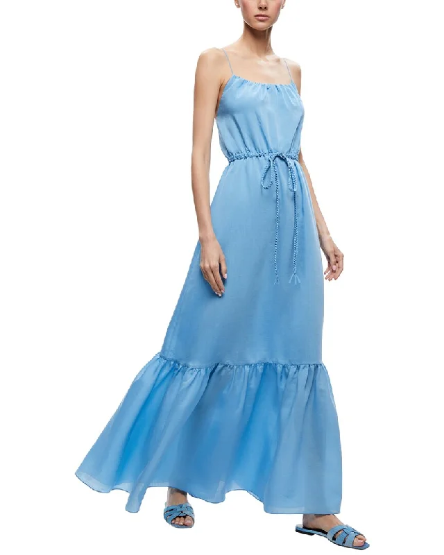 alice + olivia womens  Jayda Belted Maxi Dress, 2