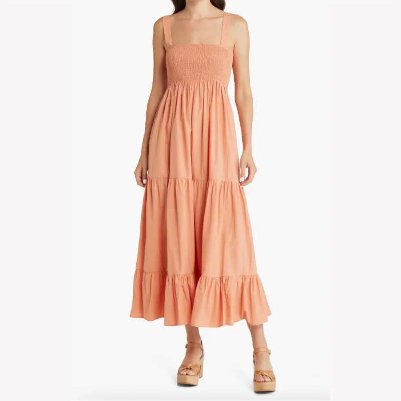 Bellmundo Maxi Dress In Coral