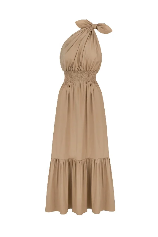 Demi Maxi Dress In Beige