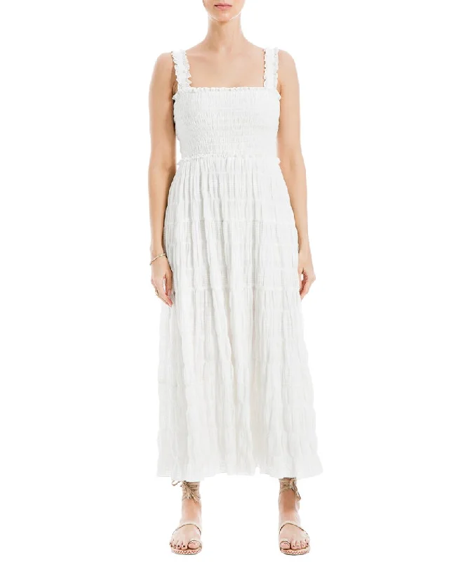 Max Studio Textured Tiered Maxi Dress