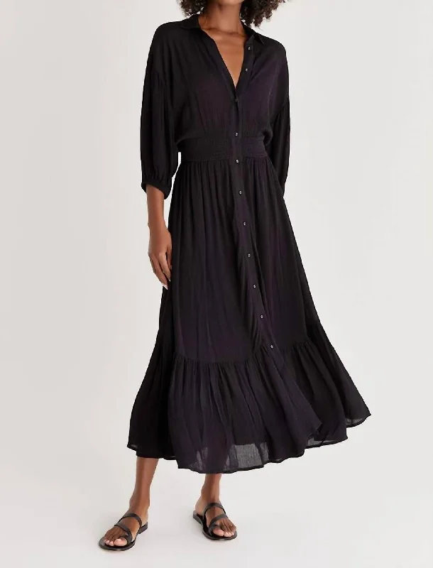 Tanya Maxi Dress In Black