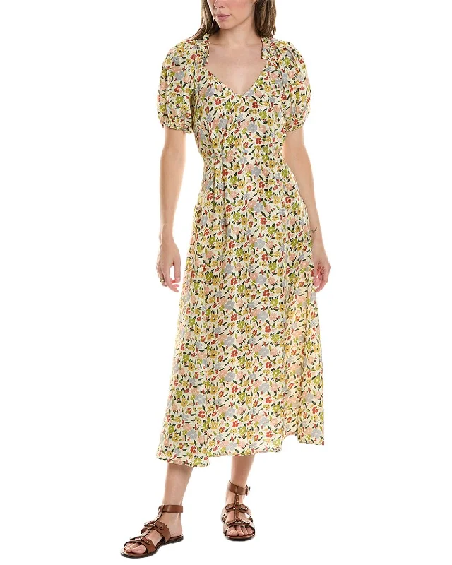 THE GREAT The Hyacinth Silk Maxi Dress