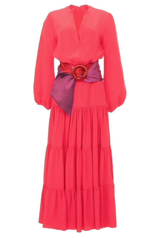 Women's Sassari Maxi Dress In Magenta