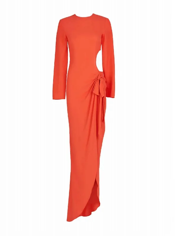 Women's Temis Maxie Dress In Orange