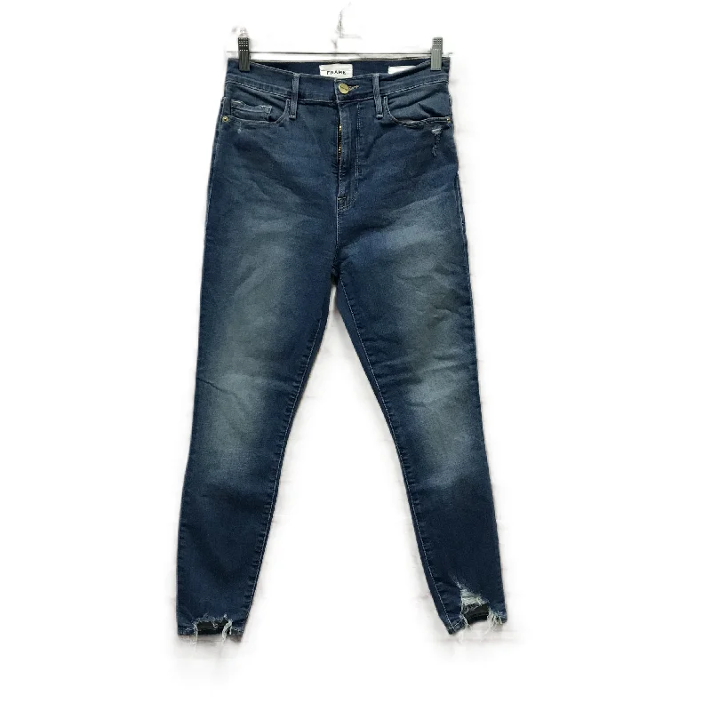 Jeans Skinny By Frame In Blue, Size: 6