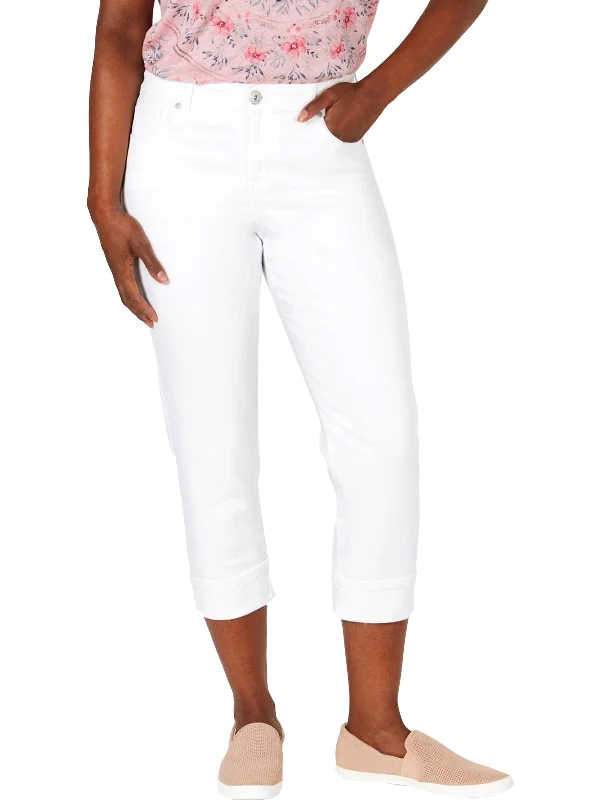 Plus Womens Denim Mid Rise Jeans