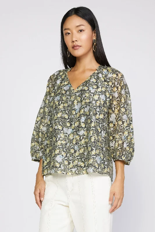 Baroque Floral Raglan Blouse