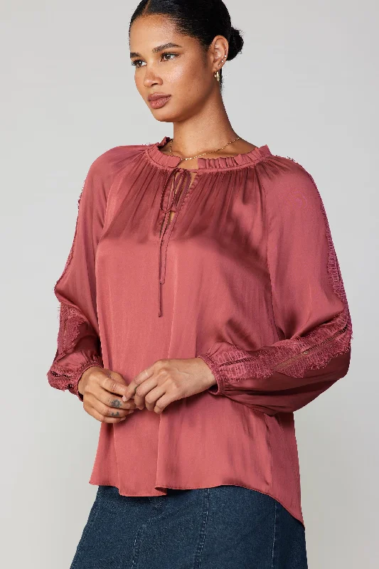 Lace Panel Blouse