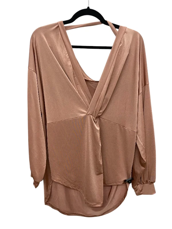 Top Long Sleeve By Adore In Pink, Size: M