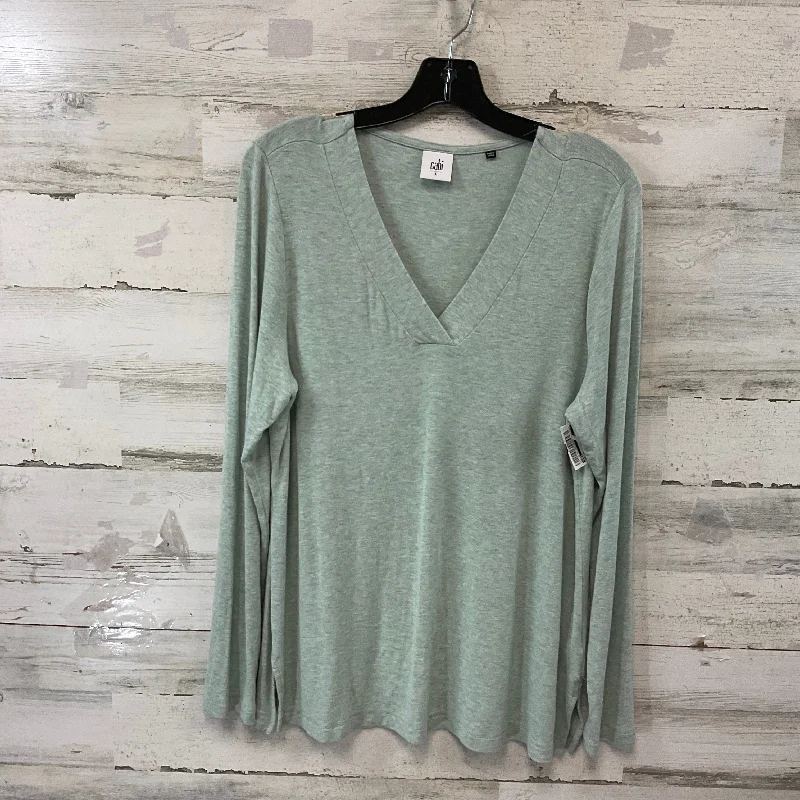 Top Long Sleeve By Cabi In Green, Size: L