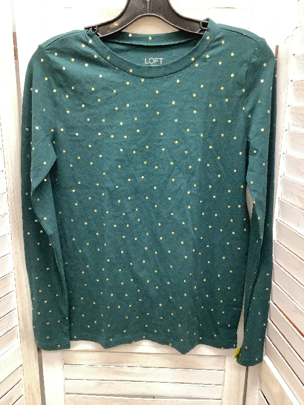 Top Long Sleeve By Loft In Polkadot Pattern, Size: Xs