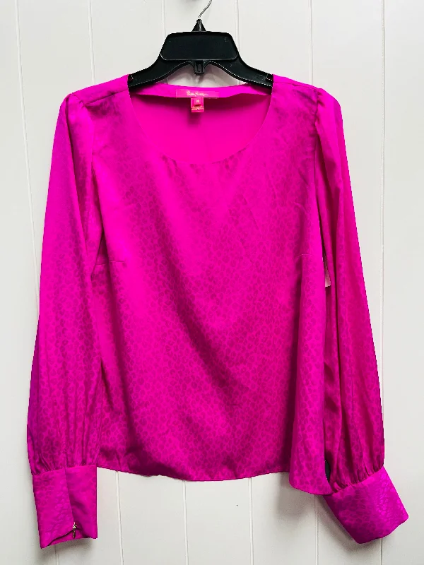 Top Long Sleeve Designer By Lilly Pulitzer In Purple, Size: M