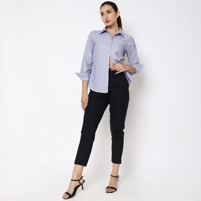 Regular Fit Solid Shirt