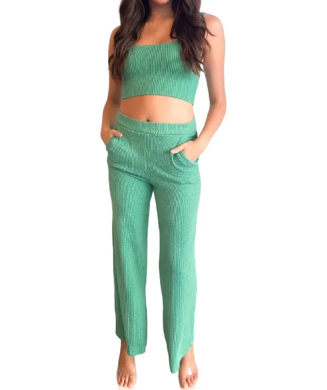 Nina Knit Pants In Green