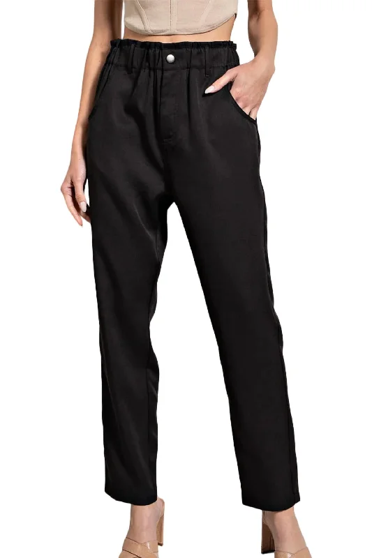 Straight Leg Dress Pant - Plus In Black