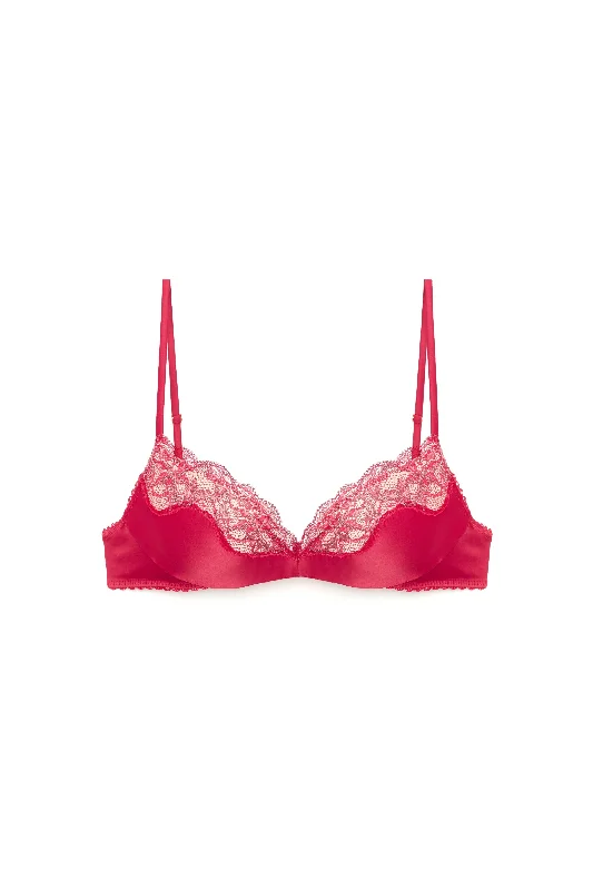 Scarlett Wire-Free Push Up Bra Cherry