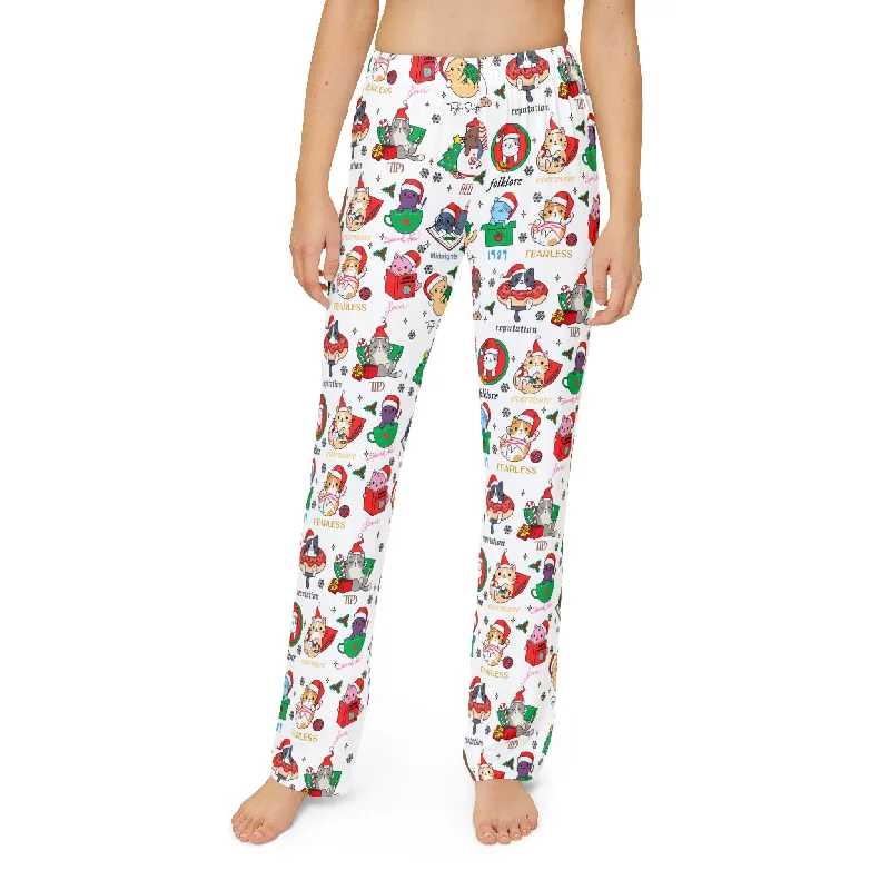 Merry Swiftmas Cats Christmas Pajama Pants