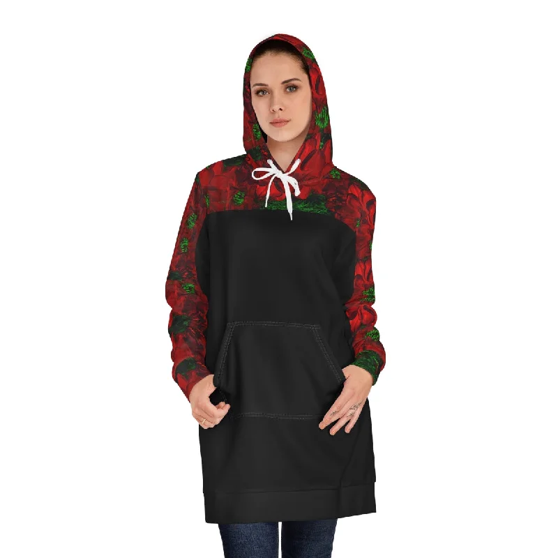 Women's Hoodie Dress (AOP) FLOWERS FOREVER