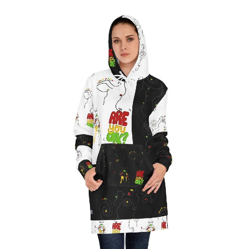 Women's Hoodie Dress (AOP) OKAY