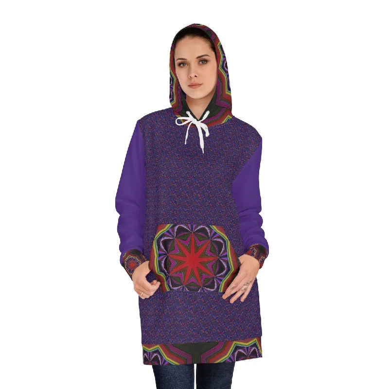 Women's Hoodie Dress (AOP) PURPLE DREAM